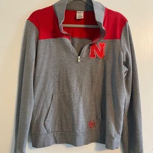 Nebraska 1/2 Zip Swearshirt